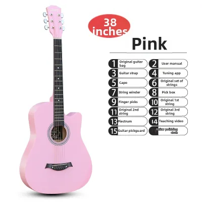 Beginner Acoustic Guitar Solid Spruce Top
