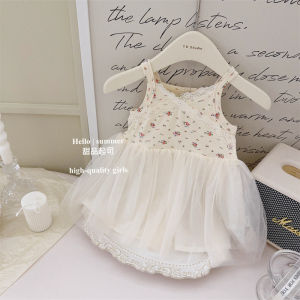Cute Baby Girl Summer Dress Thin Strap Princess Skirt Cotton Fabric Versatile Style Chinese Manufacturer 2025 Summer Collection