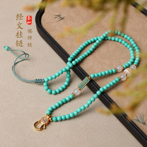 Boho Style Magnesite Turquoise Buddha Pendant Necklace Womens Lockbone Chain Jewelry Bohemian Fashion Tibetan Tianzhu Pendant