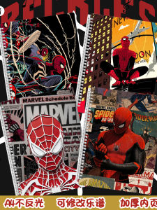 Spiderman Music Sheet Clip Holder Reflective Drum Tablature Guitar Clip Cartoon Non-glare Adjustable A4 Loose Leaf