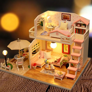Birthday Gift Children Play House Toy Girl Small House Mini Simulation Doll House 8-10 9 11 12 Years Old