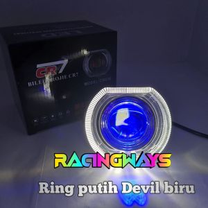 Lampu Depan Projie biled cut off high low 45inch CR7 HC0936 plus shroud BMW Lampu Daymaker Biled cahaya