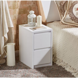 Mini Bedside Cabinet 30cm Wide Modern Minimalist Style Artificial Board Storage and Organizer for Adults