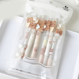 Bear Mechanical Pencil 0.5mm Retractable Cartoon Lead Holder for School Drawing Notes