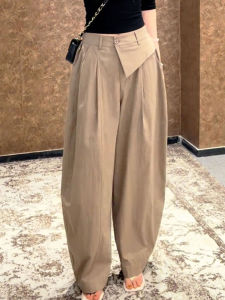 MANMI | Vintage Chic Loose Trousers Capri Pants