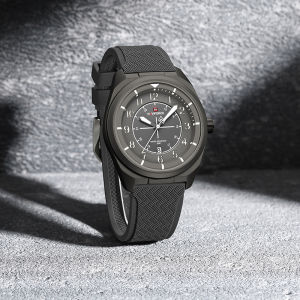NAVIFORCE Original Casual Quartz Watch for Men 3ATM Waterproof Breathable Silicone Strap Calendar Compass Design Mens fashion Watch NF9281T