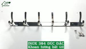 Móc treo đồ nhà tắm Inox 304 đúc PHÁT ĐẠT (567 móc) không rỉ sét Móc áo inox cao cấp giá treo inox (SP001)