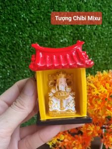 Miếu Thần Tiền 4.2cm combo bàn thờ Thần Tài may mắn decor decor phòng trang trí quà tặng