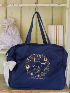 Sakura Sister Japanese Style Cinnamon Pacha Dog Shoulder Bag Tote Bag Makeup Change Travel Yoga Dance Maison