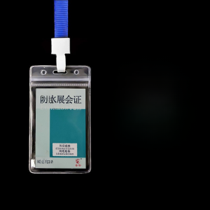 Transparent Waterproof Soft Health School Card QR Code Name Tag Badge Exhibition with Lanyard Plastic Hang Tag Badge Factory Card