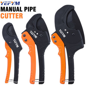 Ratchet PVC Pipe CutterCuts up to 2-1/4"PEXPVCPPR and Plastic HosesPipe Cutters with Sharp SK5 Stainless Steel Blades YEC