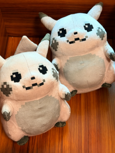 Initial Pikachu Plush Toys Pokemon 30th Anniversary Commemorative Edition Pixel Art Style Pikachu Stuffed Doll Exquisite Gifts
