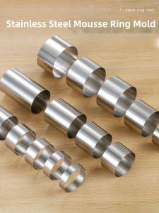 Mini Stainless Steel Ring Mousse Cake Mold Small Cheese Cake Biscuit 2 Inch 3 Inch Baking Cooking Kitchen Tools