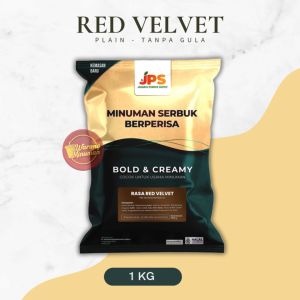 Serbuk Minuman 1 kg Red Velvet - PLAIN Tanpa Gula - JPS Powder Bubuk Instant