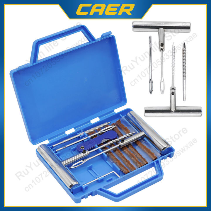 Auto Tire Repair Kit Heavy Duty Tubeless Tire Car Van Motorcycle