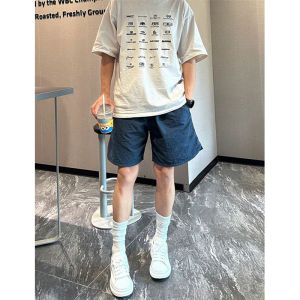 Quick Dry Sports Shorts Mens Summer Thin Nylon Ice Silk Cool Feeling Loose Straight Leg Five Parts Pants Youth Active Style