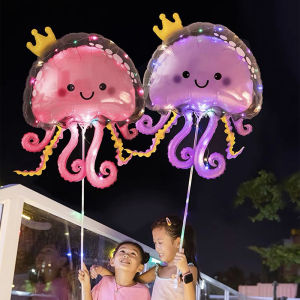 1pc Pink Purple Blue Jellyfish Balloon Birthday Party Double-layer Baloon Children Baby Toy Parties Supply