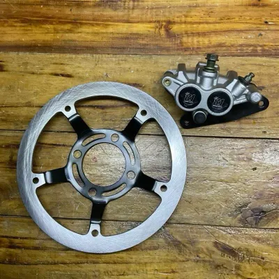Formula 8.1 2 chips Caliper Earls Hose and Disc 220mm W/ Bracket - Wave Xrm Rs125