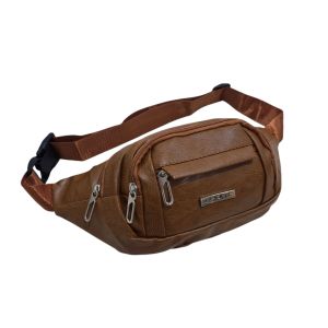 Tas Pinggang Pria Kulit Waisbag Premium Selempang Bahu Kulit Sintetis