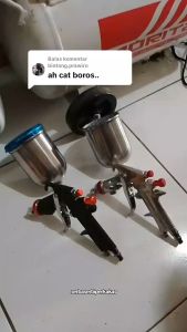 COD WALFRONT Alat semprot cat tembok dinding rumah mobil motor Paint Spray Gun 0.5mm Nozzle 125ml -