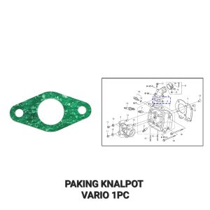 Paking Manipol Vario - Packing Kertas Gasket Insulator Intake Manipol Manifold Honda Vario 110 Karbu Vario CW 110