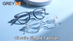 Grey Jack Kacamata Antiradiasi Blueray Model Kotak Ringan TR90 Model Ringan Bisa Minus Fashionable Pria Wanita 9346