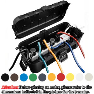 Waterproof Outdoor Electrical Box Available in 10 Color Options Weatherproof Connection Box for Protecting Plugs and Sockets