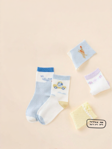 Purcotton | Antibacterial Breathable Cotton Socks for Kids