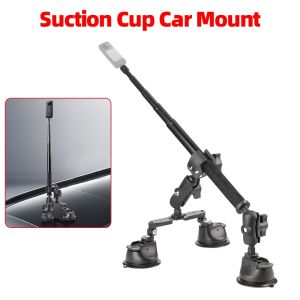 Multi-function Car Shooting Dual Suction Cup Tripod Adjustable Heavy Duty Outside Car Mount Kit For 360SJCAMAUSEKGOPRO Action Camera Accessories