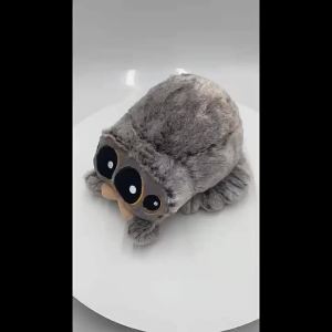 Bandai | Stuffed Soft Animals Plushies Spider Little Fly Toy Black Little Lucas Simulated Pillow Doll Anime Game Room Decora Kid Gift