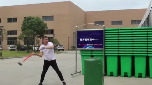 ถังขยะ 120L ถังขยะ 240L ลิตร ถังขยะขนาดใหญ่ ถังขยะพลาสติกฝาแบนพร้อมล้อ ถังขยะเทศบาล ถังขยะพร้อมล้อ