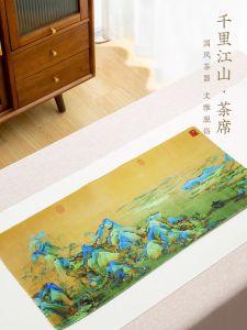 Large Size Mousepad Traditional Chinese Style Tea Ceremony Mat Eco-Friendly No Odor Flagship Product Thick Anti-Slip Desk Mat
