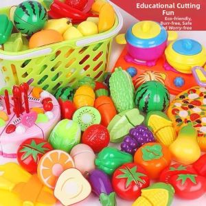 JUNENGLIANG | Slice and Play Fruits & Vegetables Toy Set