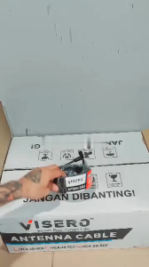 Klik-Beli Kabel Antenna Visero Antena TV Cable Panjang 10M / 15M / 20M VCA 5CF Jack RG-6 Konektor