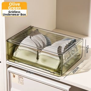 Underwear Organizer Box Transparent Drawer Type