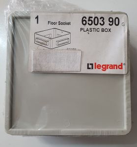 Square Box 4"x4" Plastic Floor Socket