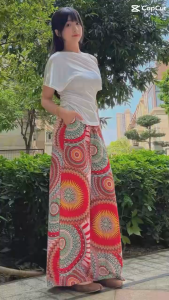 CJP HOME กางเกงขายาวผู้หญิงเเฟชั่นหม่ล่าสุด สินค้าขายดี ลายสุดสวย ทันสมัย เนื้อผ้าคุณภาพดี ใส่สบายระบายอากาศได้ดีไม่ร้อน สินค้าพร้อมส่ง