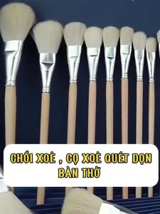 Chổi quét bụi XòeCọ Xèo Trắng Quét dọn Bàn thờ 23cm