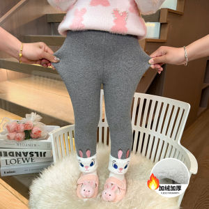 กางเกงขายาวทรงหลวมพิมพ์ลายดอกไม้สำหรับเด็กผู้หญิง ทรงหลวม ทรงเข้ารูป ทรงหลวม กางเกงขายาวทรงหลวมสำหรับเด็กผู้หญิง