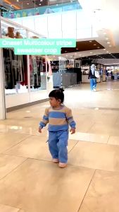 Setelan Baju Sweater Anak Perempuan Dan Laki-laki Celana Panjang Cargo Motif Viral Umur 3-12 Tahun Terbaru