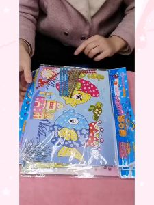 Big Diamond Painting/ 2in1 mewarnai dan menempel stiker diamond/ Stiker manik / prakarya/ kerajinan tangan/diamond mosaic