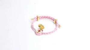 Vòng Tay Hạt Cườm Màu Hồng Mermaid Melody Có Vỏ Sò Có Thể Mở Dành Cho Nữ Trang Sức Dây Tết Tinh Tế Quyến Rũ Dành Cho Các Bữa Tiệc