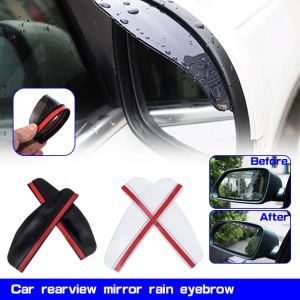 2Pcs Car Side Rear View Mirror Rain Eyebrow Visor Protector Car Back Mirror Eyebrow Cover View Mirror Visor Shade Accessorie