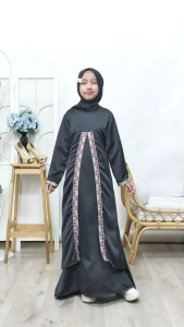 Gamis Anak Perempuan Anggi - Renata Model Arabyan Terbaru Bahan Jackbalckarabyan Umur 3 -13 Tahun - COD / Set Hijab Anggi - Renata Model Arabyan Terbaru Bahan Jackbalckarabyan Umur 3 -13 Tahun - BQ`Collection
