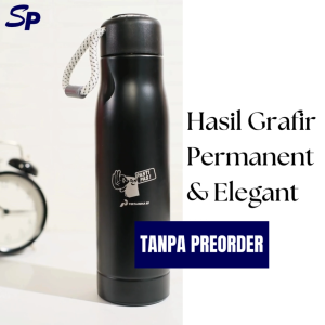 Tumbler Sporty Rope Handle Stainless Doff Vacum Insulated Botol Custom Grafir