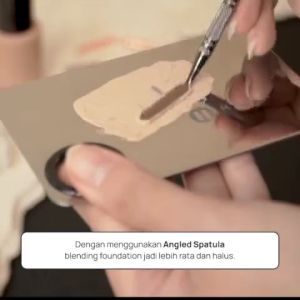 Hara Angled Spatula Mixing Makeup Palette Blending Eye Cream Foundation Original Make Up Kosmetik Wanita Perias Mata Knife