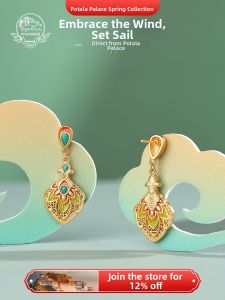POTALA PALACE | Tibetan Palace Luxury Earrings 925 Silver