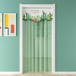 Meirenpeizi | Anti-Mosquito Privacy Door Curtain with Lace and Double Layers