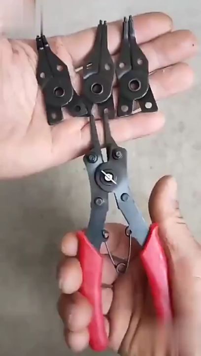 Snap Ring Plier, C Clip Plier Comfortable Grip Heavy Duty Steel Construction 6in for Auto Repairing (45°), Snap-Ring Pliers - Canada