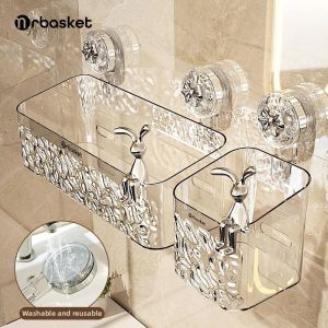 Suction Wall Mounted Storage Rack bathroom